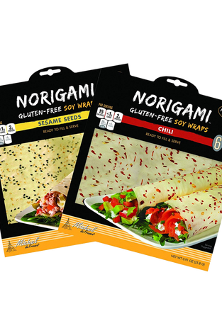 Norigami Non Gmo Gluten Free Soy Wraps Sesame Seeds And Soy Wraps Chili