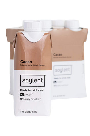 Soylent Meal Replacement Shake Cacao Tetra Pack 4 Pack 1
