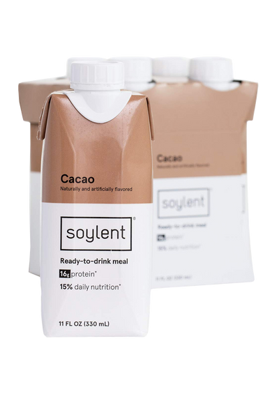 Soylent Meal Replacement Shake Cacao Tetra Pack 4 Pack 1